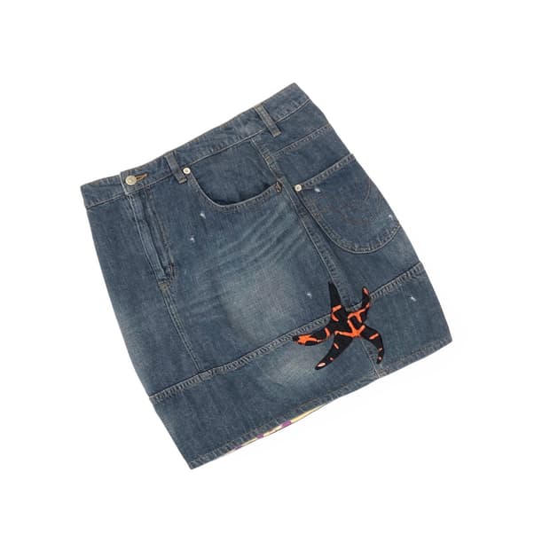 tsumori chisato star denim skirt