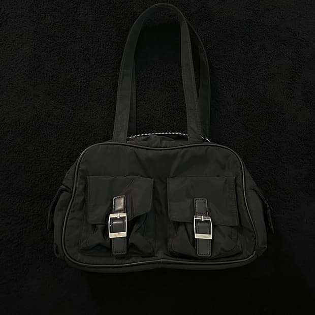 Y2K Nylon Buckle Cargo Bag