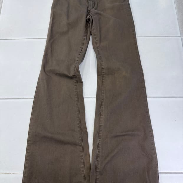 bold button bootcut pants