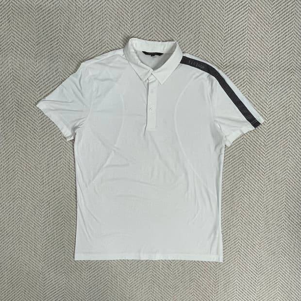 엘르골프 화이트 반팔 카라티 100