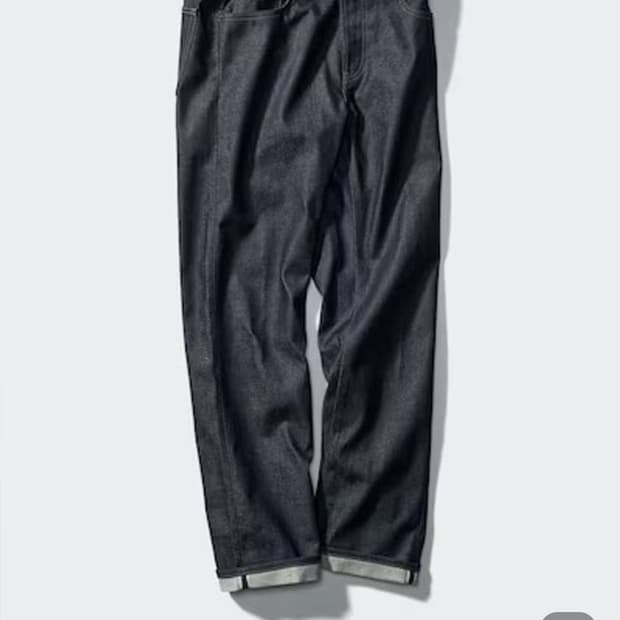 유니클로 레귤러핏 셀비지 데님팬츠 30