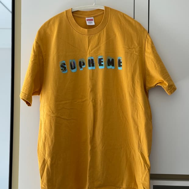 18FW 슈프림 리퀴드 티셔츠 머스타드 (Supreme Liquid Te