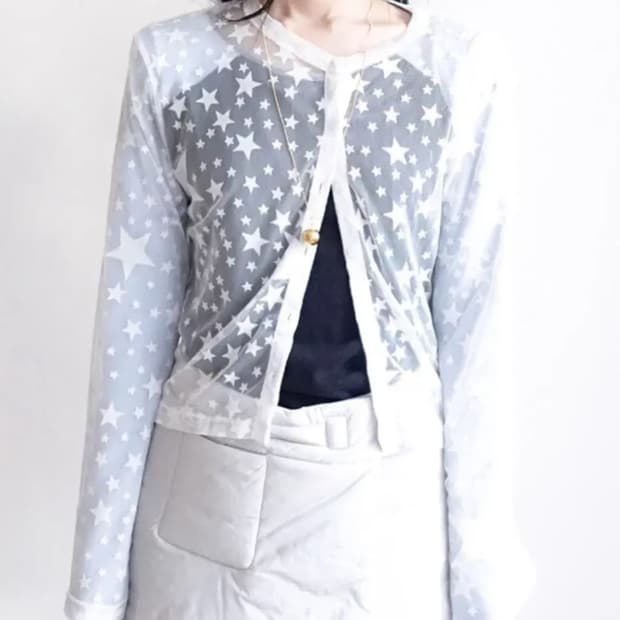 Shop faerie star mesh 가디건 샵페어리