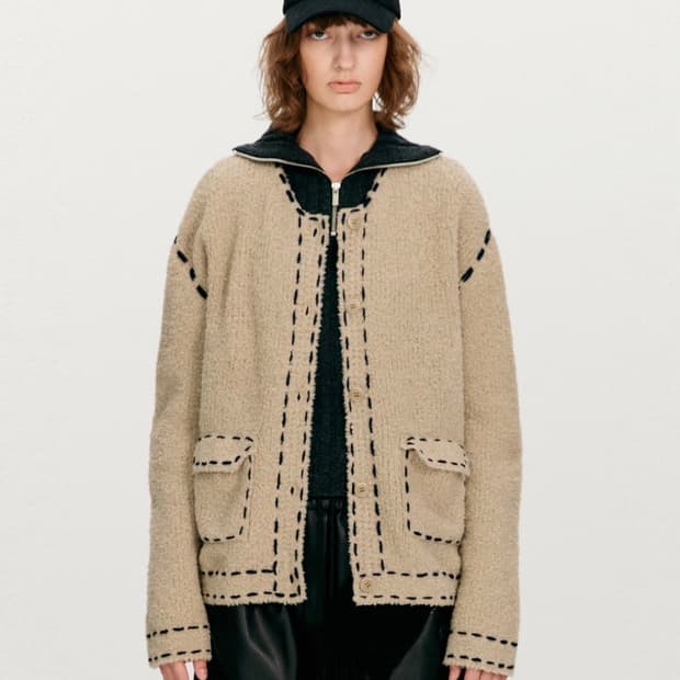 더오픈프로덕트 스티치 가디건