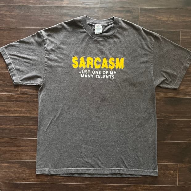 [XL] 미국 빈티지 SARCASM 티셔츠