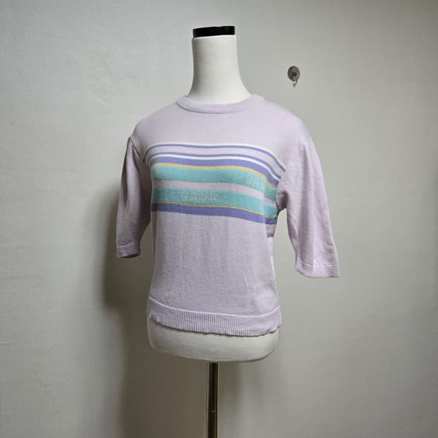 그로브 니트 반팔티셔츠 (오마이걸 유아 착용)