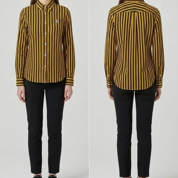 파리게이츠 PEARLY GATES 스트라이프 셔츠 1사이즈  55적당