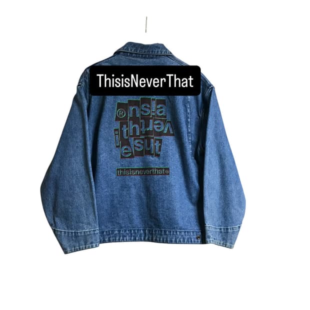 디스이즈네버댓 청 데님 블루종 자켓