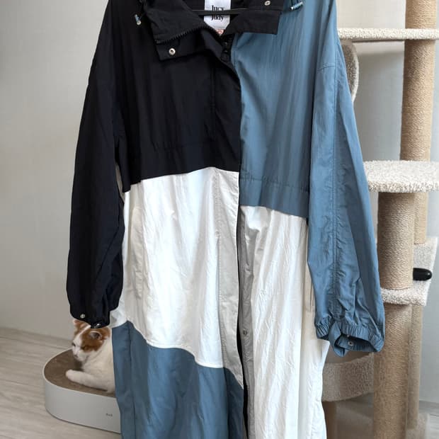 쥬시쥬디 후드 롱사바리 점퍼