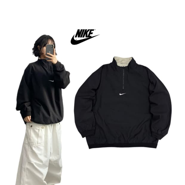 나이키 90s 미들스우스 아노락 웜업 바람막이