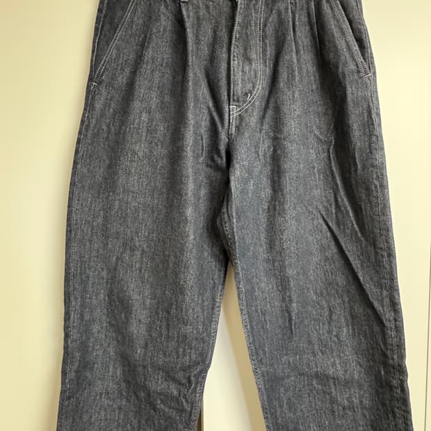 [2] 그라프페이퍼 컬러패스트 투턱 데님 팬츠