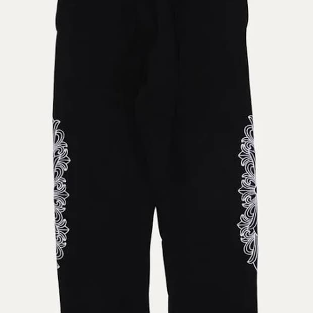 새상품)크롬하츠 캐시미어 플로랄 자수 팬츠