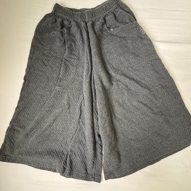 Cozy dot pocket pants_charcoal