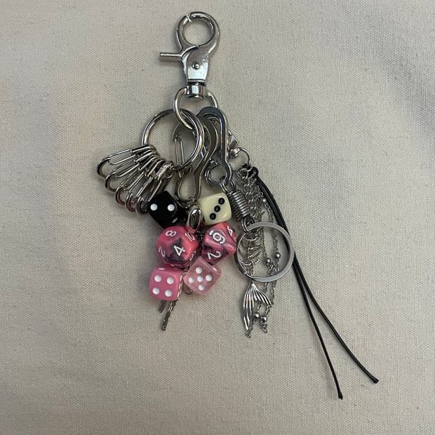 🎲 Dice Punk Keyring 