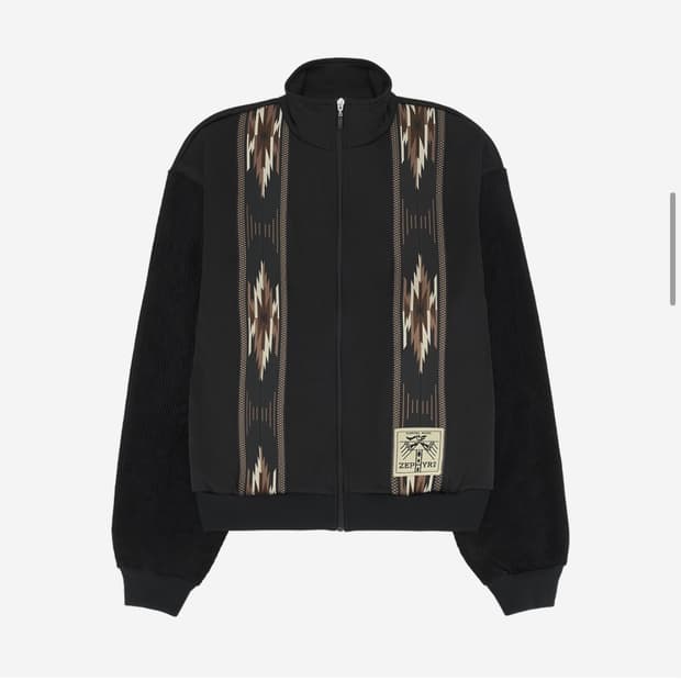 캐피탈 스무스 저지&제피르 트랙 자켓 블랙