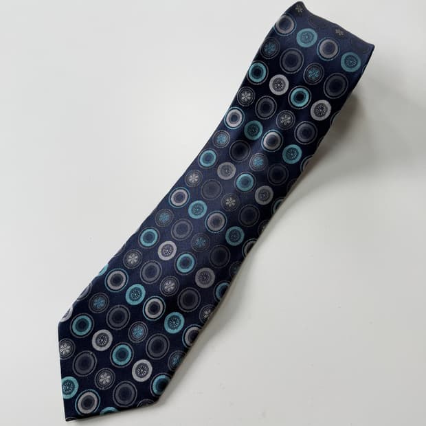 빈티지 실크 넥타이 9.5cm