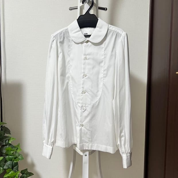 noir kei ninomiya 라운드 카라 셔츠