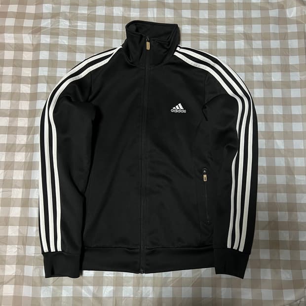 아디다스 빈티지 져지 블랙 90 삼선 트랙탑 집업 올드 Y2K