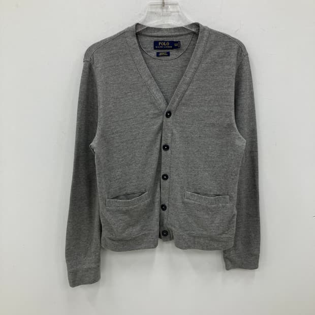 폴로 랄프로렌 그레이 스트레치 매쉬 가디건 L