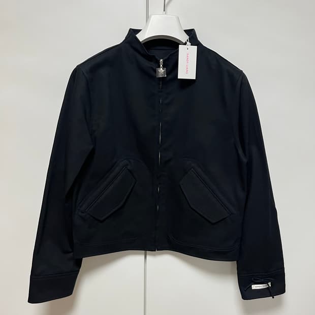 [S]샌디리앙 25ss MIKU 보우 집업 자켓/블랙