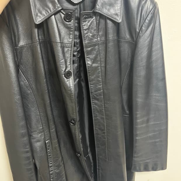 빈티지 레더 카코트