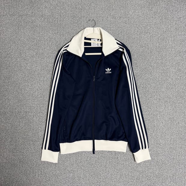 아디다스 베켄바우어 클래식 져지 네이비 화이트 M 트랙탑