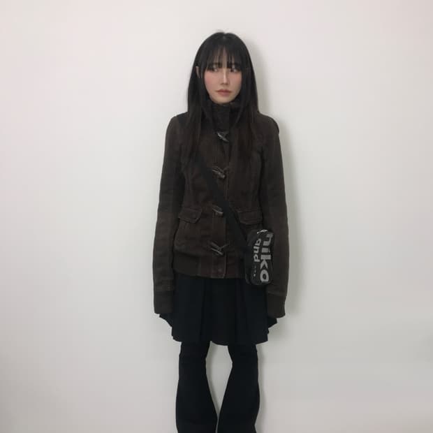 Abercrombie Y2K Toggle Fur Collar Jacket