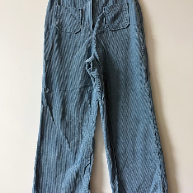 여자 코듀로이 포켓 와이드팬츠 M