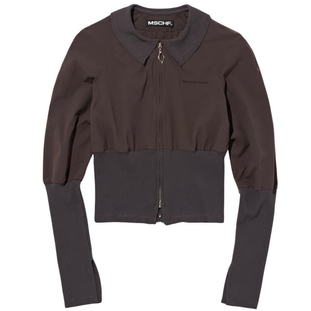 미스치프 와플집업 셔츠 브라운 색상 판매합니다!