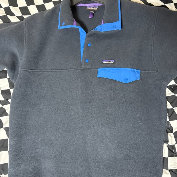 파타고니아 신칠라 스냅-T 플리스 풀오버 피치 블루 M