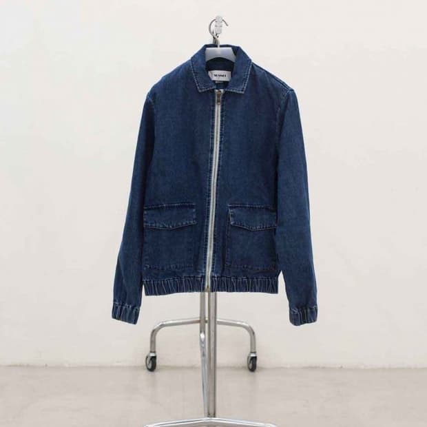 써네이 sunnei 데님 봄버 블루종 L (105)