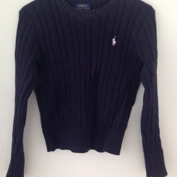 급처) 폴로 걸즈 니트 네이비