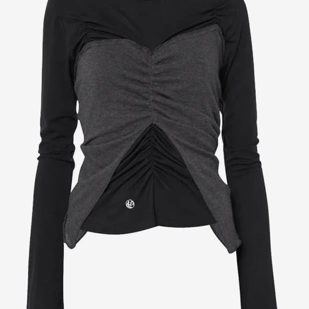 플레어업 뷔스티에 레이어드 롱슬리브 (새상품)