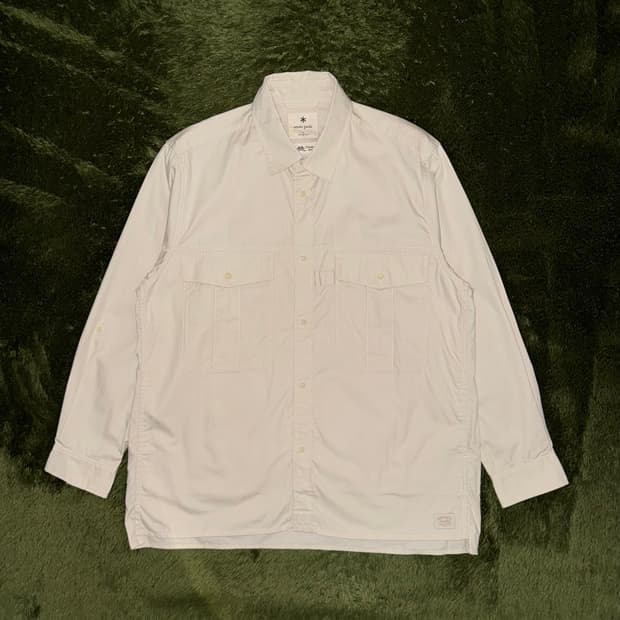 [XL] 스노우피크 재팬 TAKIBI SPEC 립스탑 셔츠 오프화이트