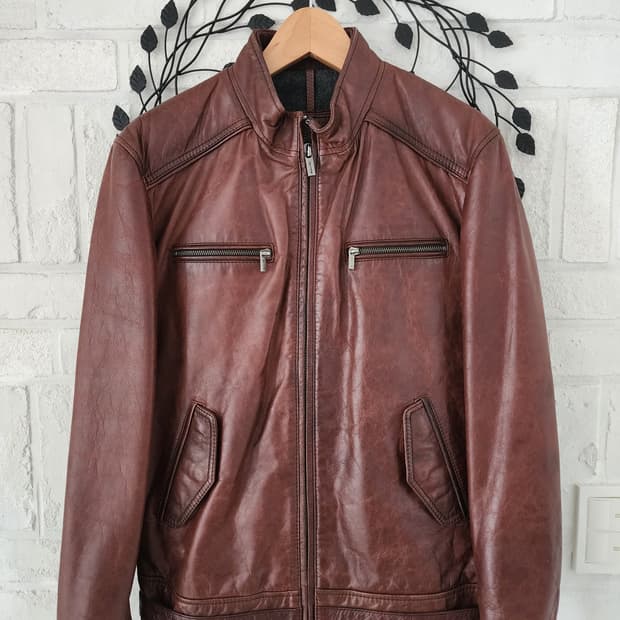 마시모두띠 가죽 점퍼