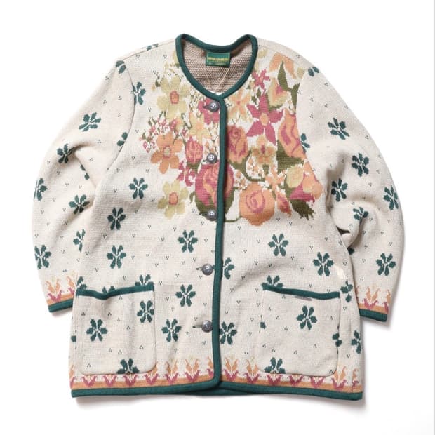 가이거 GEIGER Pattern Wool Cardigan 