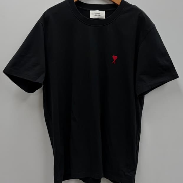 아미 스몰로고 블랙 반팔티 XL