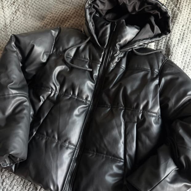 자라 페이크 래더 워퍼푸르프 바람막이 패딩 아노락