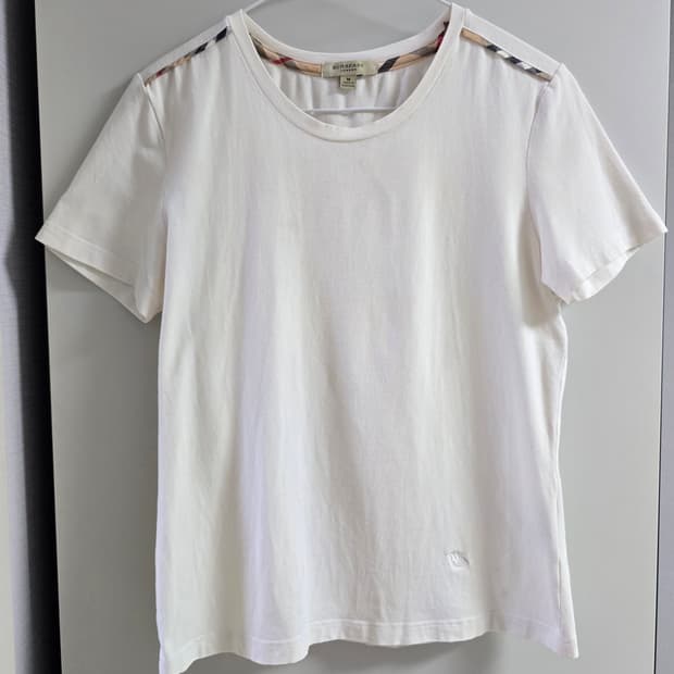 Burberry 버버리 화이트 반팔 티셔츠 M