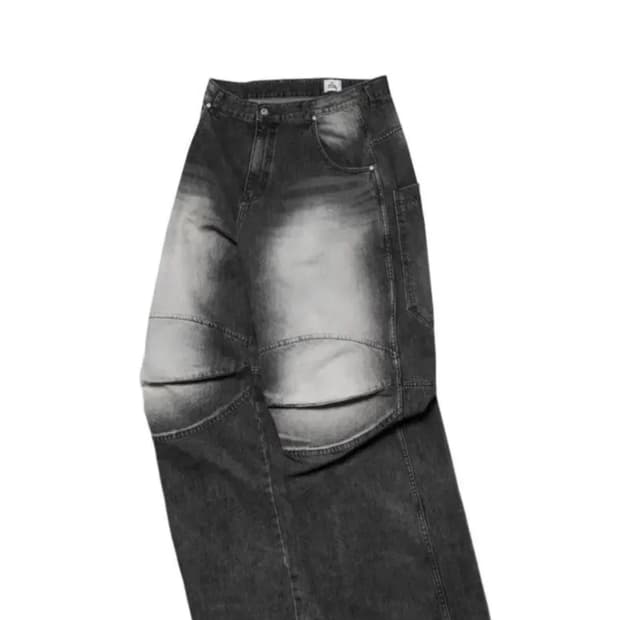 [M] MJD 엠제이디 3D KNEE DENIM BLACK