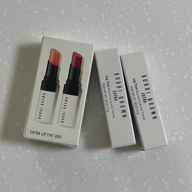 (새상품/2개) 바비브라운 엑스트라 립틴트 베어멜론/베어라즈베리