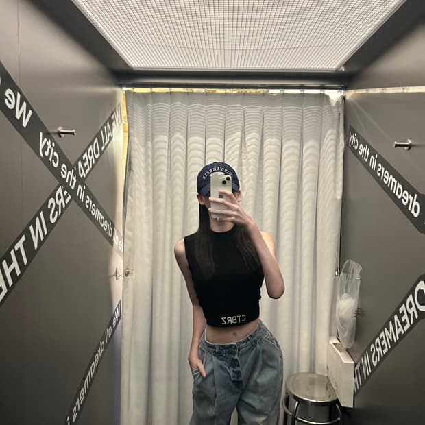 시티브리즈 와이드 데님 팬츠