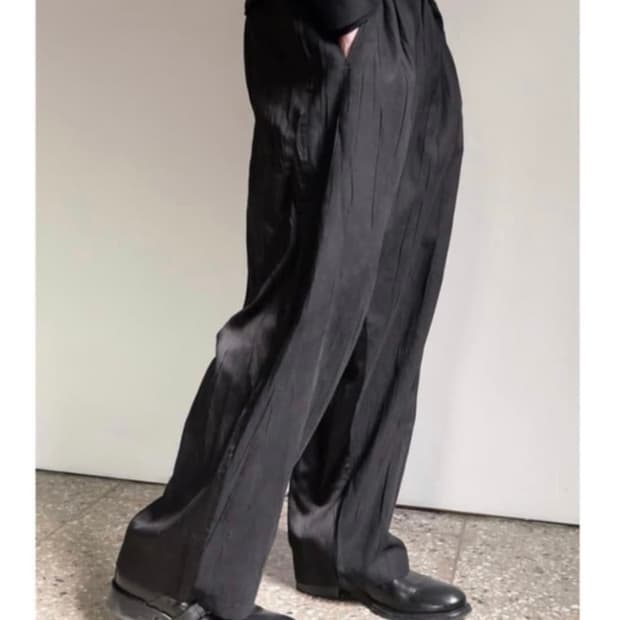 Goi own 투톤팬츠 블랙