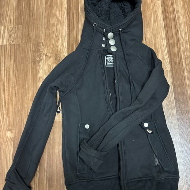 VTG 블랙 후드집업