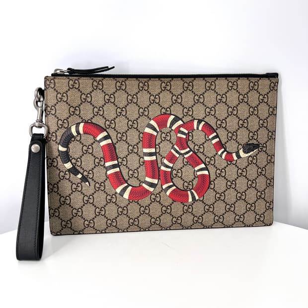 구찌 스네이크 GG 수프림 클러치백 (473904)