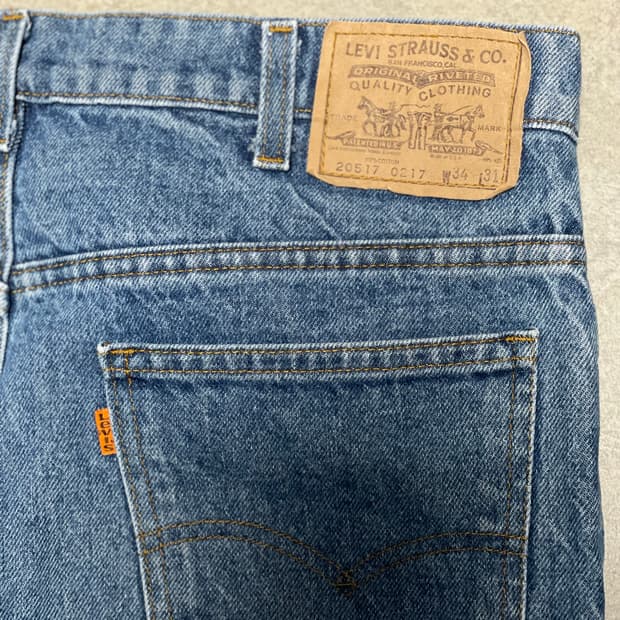 80s USA 리바이스 20517 오렌지탭 34x31