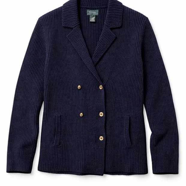 로렌 랄프 로렌 더블 니트 가디건 네이비 M