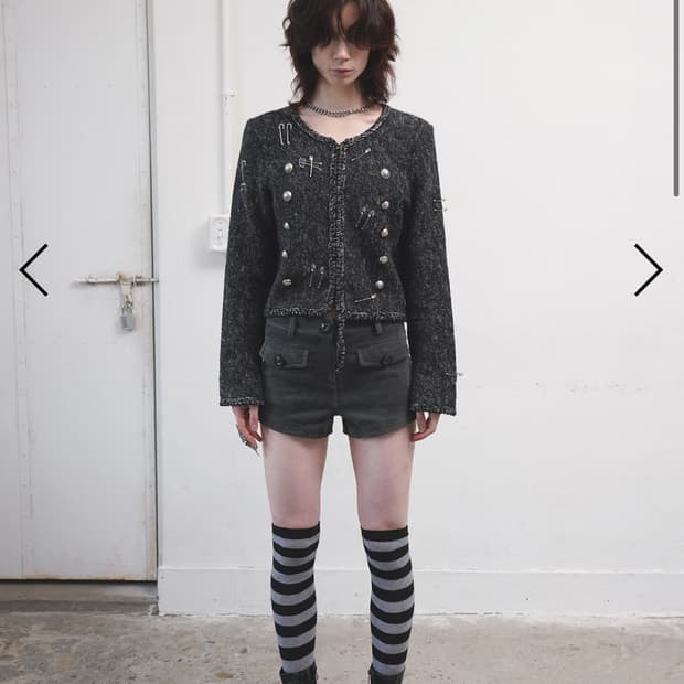 데어드 DARED BIG BUTTON CORDUROY SHORTS