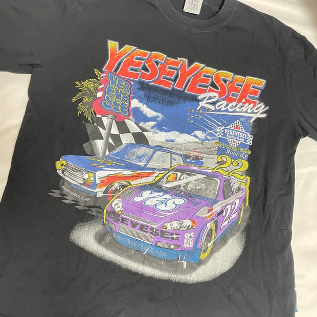 예스아이씨 레이싱티셔츠 L black