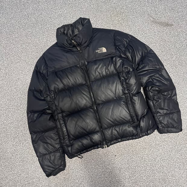 노스페이스 눕시 블랙 패딩